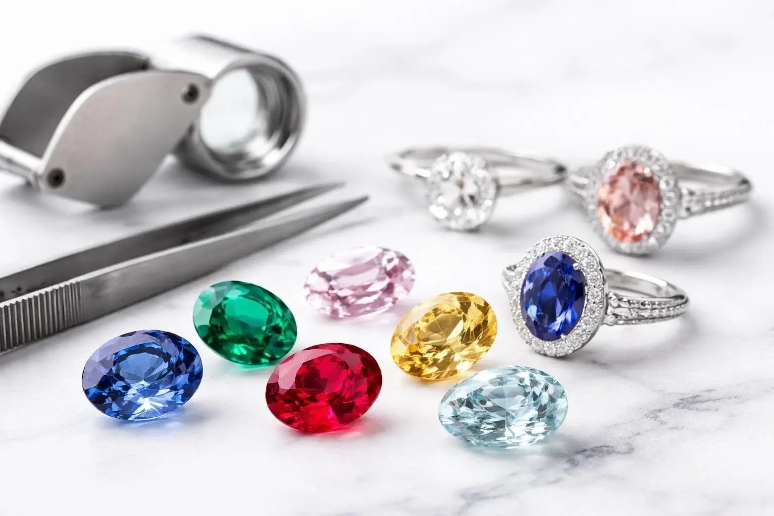 Loose Gemstone Selection at Roma Jewelry
